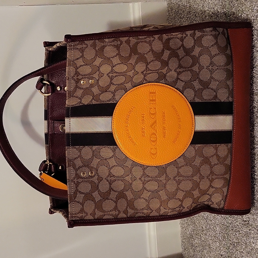 genuine leather coach bag